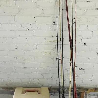 Fishing Poles, Reels and Tacklebox