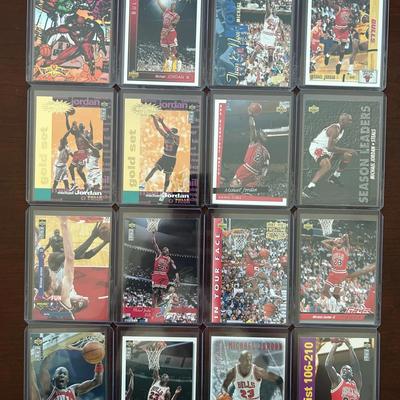 Michael Jordan Basketball Lot. Gold Set, Fanmation, and More