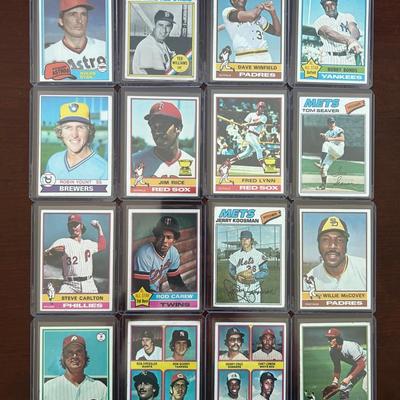 Vintage Topps Baseball Cards. Nolan Ryan, Ted Williams, Tom Seaver, Robin Yount, and More