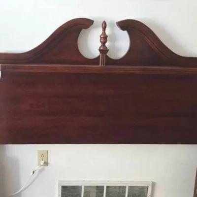 King/Queen Federal Style Cherry Stain Headboard