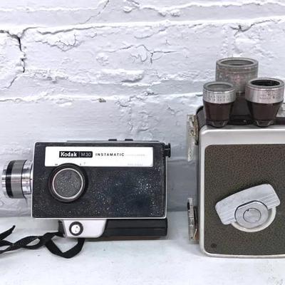 Vintage 1950’s Kodak Brownie Turret 8mm And M30 Kodak Movie Camera
