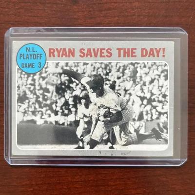 1970 Topps Baseball Card. Nolan Ryan. Ryan Saves The Day. Card #197