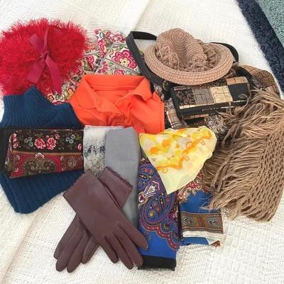 Vintage Women’s Accessories With Scarves, Hats And More