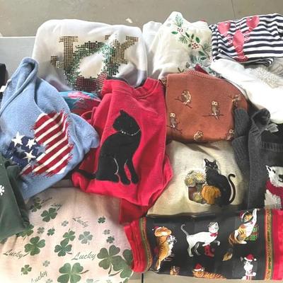 Novelty Cat, Bird, Travel Sweatshirts With Sweaters And Tees