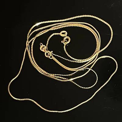 14K Yellow Gold Italian Chains (2)