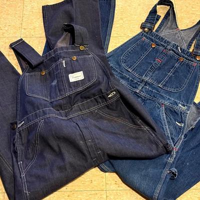Vintage Overalls (2) With Big Mac & Sears Tradewear