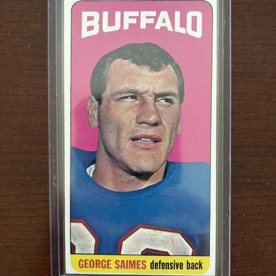 1965 Topps Football Tall Boy Football Card. George Saimers. Card #39