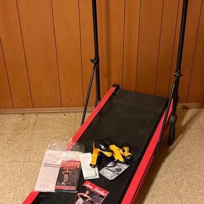 Vintage Jane Fonda Fitness Master Folding Treadmill (FM 923) With Manual, Tape, Extras