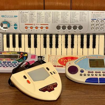Vintage Electronic Toys & Games With TomyTronic 3-D, Tiger, Radio Shack Keyboard