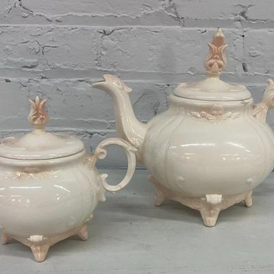 Handmade Teapot And Sugar Bowl