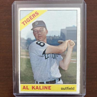 1966 Topps Baseball Card. Al Kaline - Detroit Tigers. Card #410