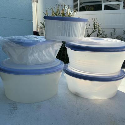 Tupperware Stuffables Containers Lot Of 5