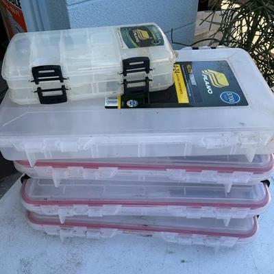 Plano Storage Bins Lot Of 5 NIP