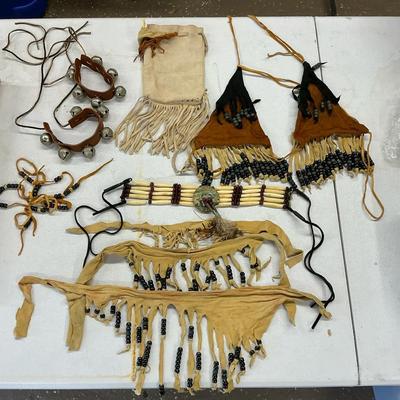 Leather Beaded Dance Outfit