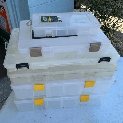 Plano Storage Bins Lot Of 6