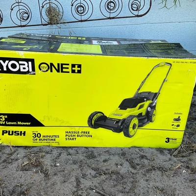 Ryobi One 13 Inch 18V Lawnmower NIB