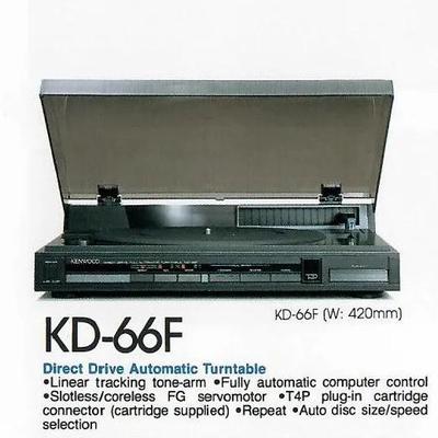 Kenwood KD66FCL Turntable NIB 1989