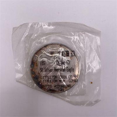 Sale Photo Thumbnail #30: Lot 112   
1997 American Silver Eagle