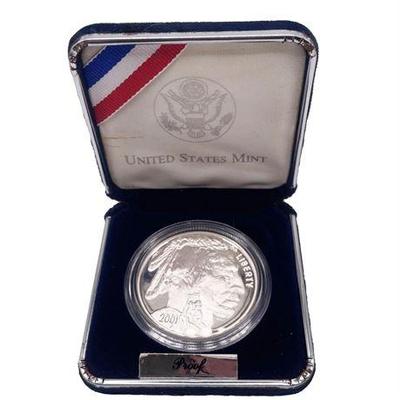 Sale Photo Thumbnail #11: Lot 019  
2001 Silver Liberty Buffalo Silver Coin