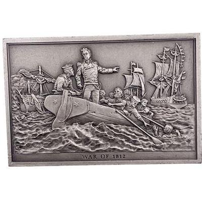 Sale Photo Thumbnail #51: Lot 120   
Bicentennial Pewter History Slab War Of 1812