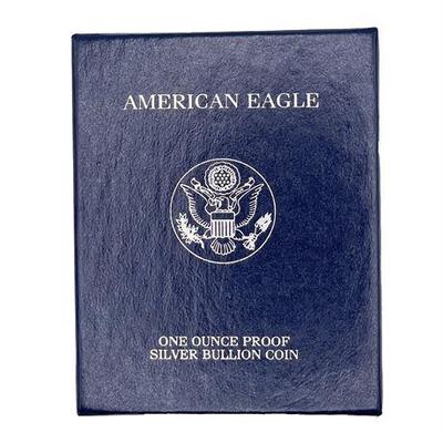 Sale Photo Thumbnail #10: Lot 008  
2001 American Eagle One Ounce Proof Silver Bullion Coin With COA