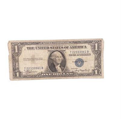 Sale Photo Thumbnail #42: Lot 060   
1935 A Series Blue Seal Dollar Bill