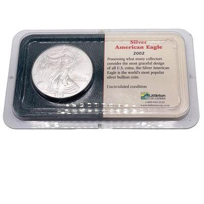 Sale Photo Thumbnail #41: Lot 059   
2002 Uncirculated American Silver Eagle