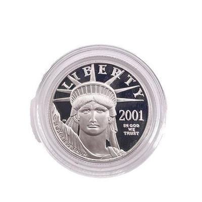 Sale Photo Thumbnail #6: Lot 050   
2001 W Fifty Dollar Half Ounce Platinum Coin
