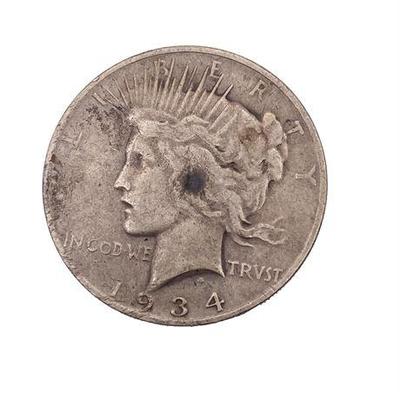 Sale Photo Thumbnail #36: Lot 030  
1934 Silver Peace Dollar