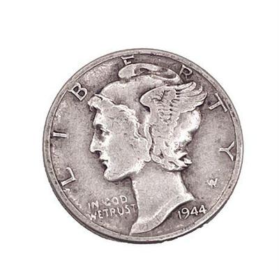 Sale Photo Thumbnail #13: Lot 044  
1944 Mercury Dime D