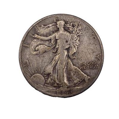 Sale Photo Thumbnail #39: Lot 042  
1943 Silver Walking Liberty Half Dollar