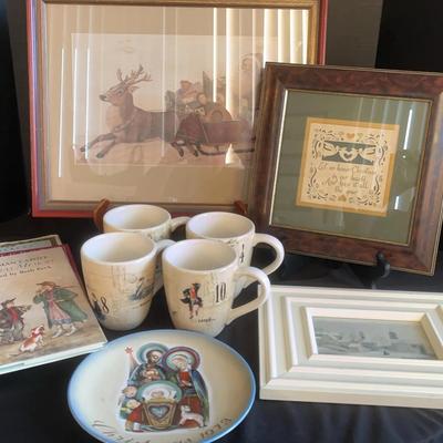 Christmas Art, Books, Mugs, Plate