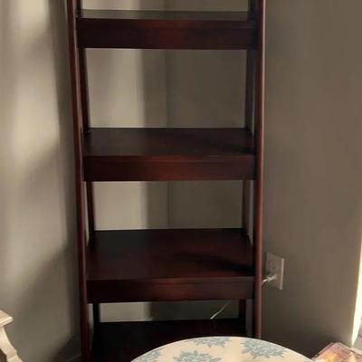 Wood Shelf & Shoe Storage Ottoman