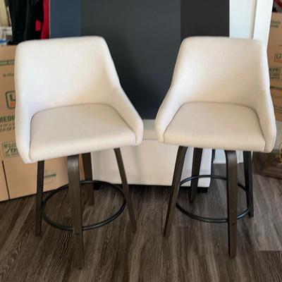 2 Tweed Counter Stools