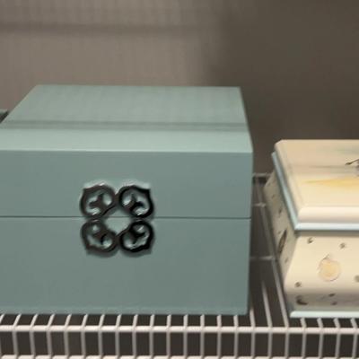 2 Jewelry Boxes & 2 Storage Boxes