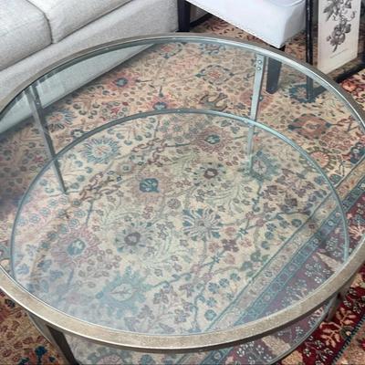 Glass & Metal Coffee Table