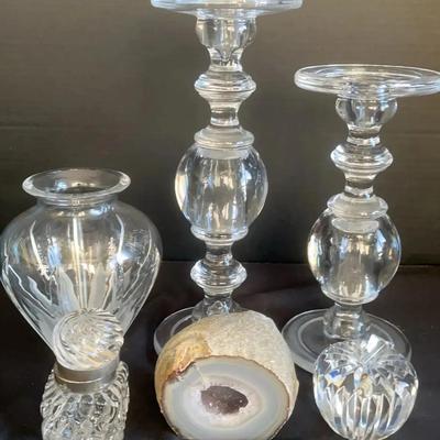 Assorted Crystal & A Geode