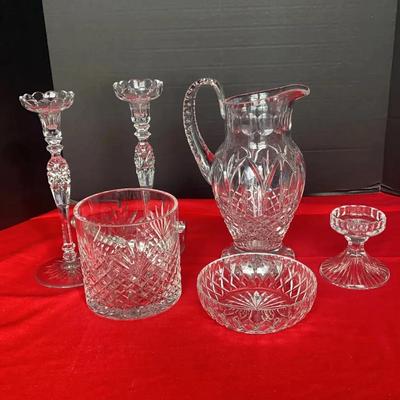 6 Pieces Crystal Table Ware 