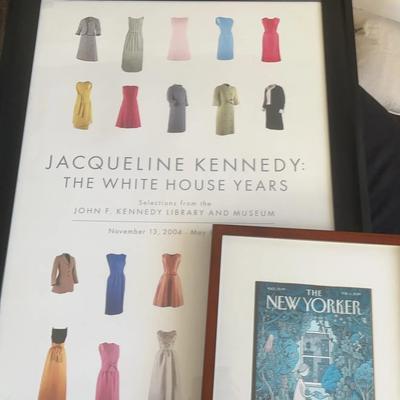 Large Framed Poster & Framed New Yorker Cover