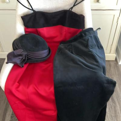 2 Vintage Hats, Holiday Dress, Holiday Pants