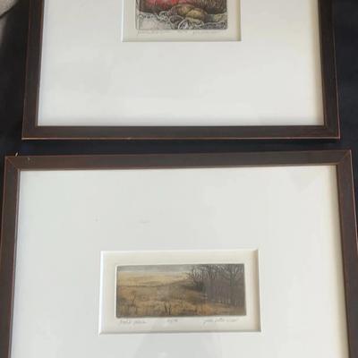 2 Signed & Numbered Julie Sutter Blair Prints