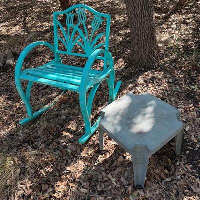 Rocking Chair & Side Table