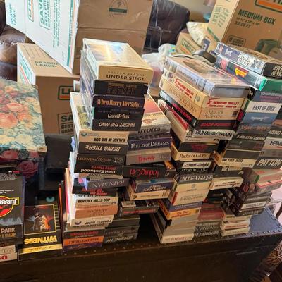 Large Lot Of VHS Movies