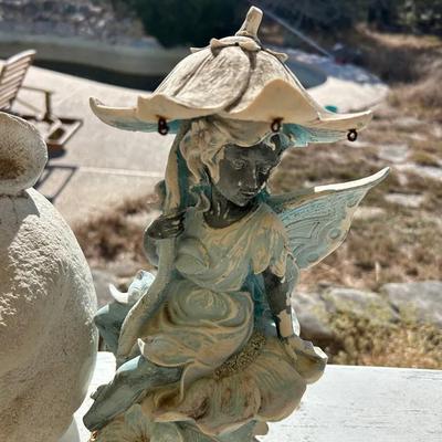 OUTDOOR CLAY/WOOD FIGURINES