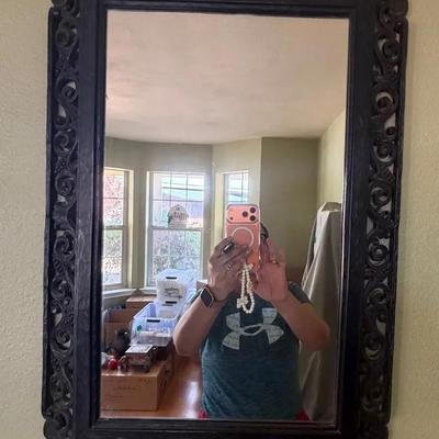 Carved Wood mirror