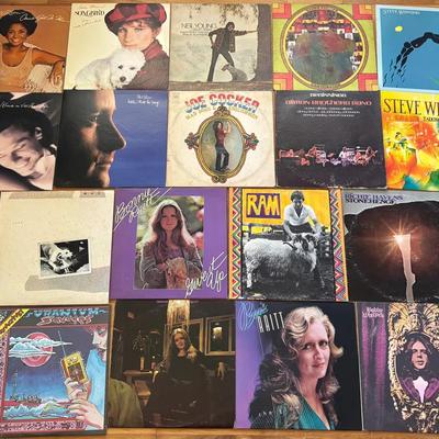 Large Collection Of Vinyl Records 