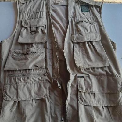 FISHING VEST AND LETTERMAN JACKET 