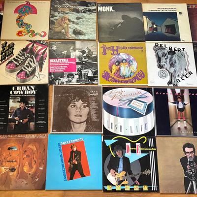 Large Collection Of Vinyl Records 