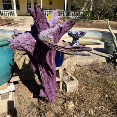 Driftwood Painted Sculpture 