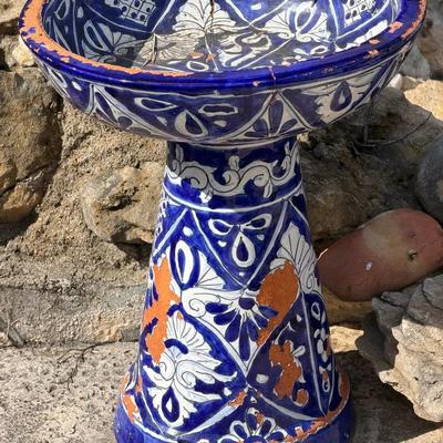Talavera Bird Bath 